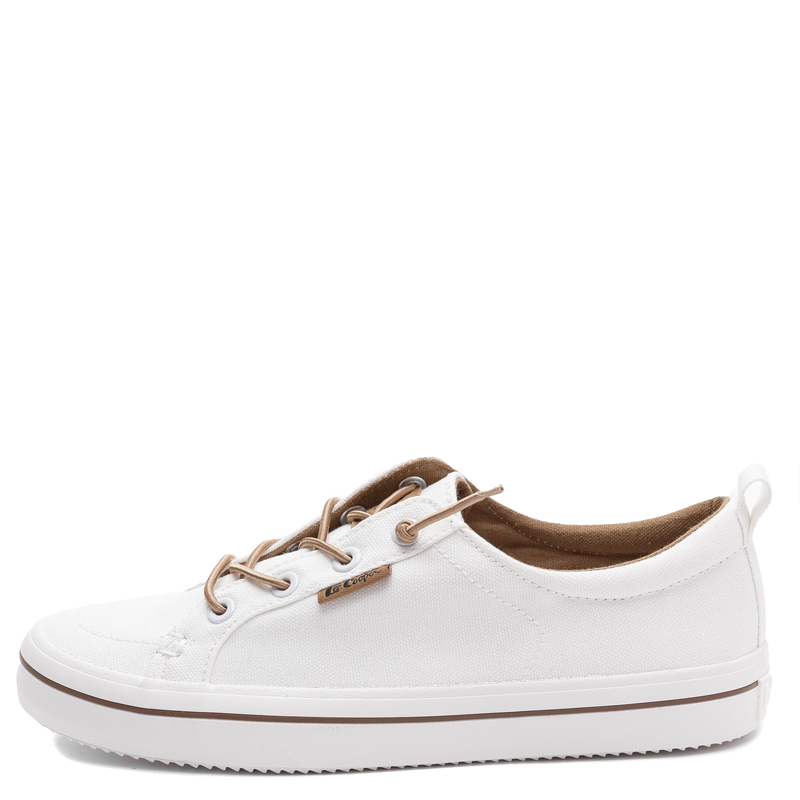 Lee Cooper Modne Wsuwane Trampki Z Elastycznymi Sznurówkami Białe LCW-26-02-4058L