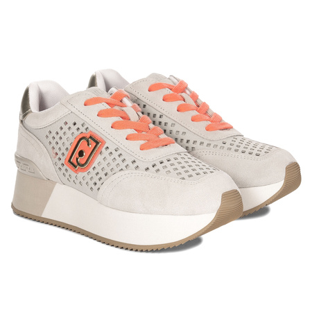Liu Jo Sneakersy Damskie Na Platformie Szare