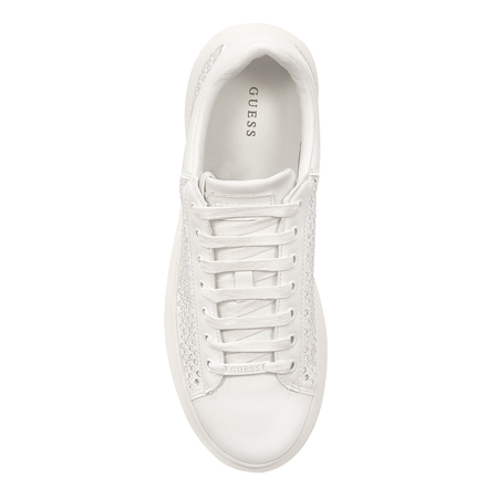 Guess Women Low Shoes White Laced