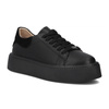 Filippo Black Leather Sneakers