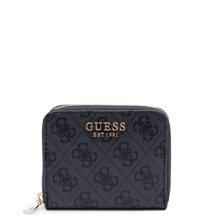 Guess Elegancki Zapinany Na Zamek Portfel Damski Czarny SWSG7459137-COAL