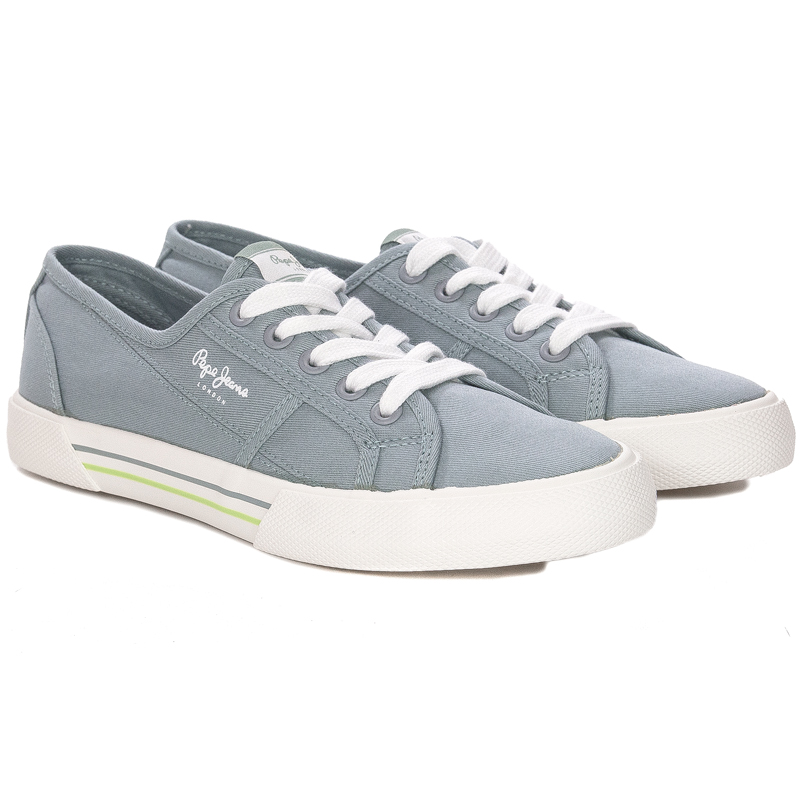 Trampki tenisówki damskie Pepe Jeans Brandy W Basic Pacific Blue