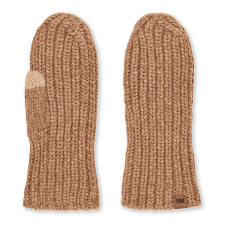Ugg Women's Chunky Rib Mitten Gloves in Camel