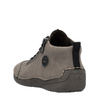 Rieker Women’s Lace-Up Antistress Low Shoes Side Zipper Gray 52514-42-GRAY