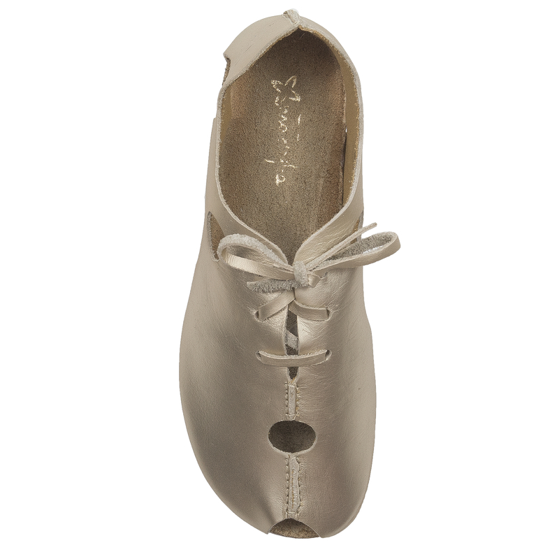 Maciejka Gold Leather Sandals