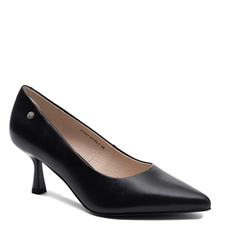 Maciejka Leather Pointed-Toe Pumps Stiletto Heel 7 cm Black K7527-01/00-1