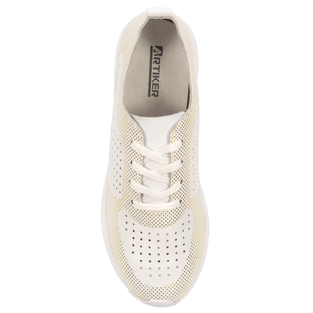 Artiker Sneakersy Damskie Biało-Złote