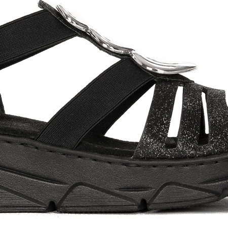 Rieker Black Schwarz Sandals