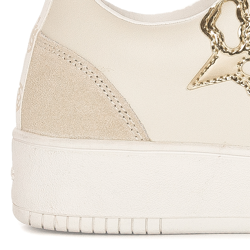 Guess Sneakersy SIDNY IVORY beżowe