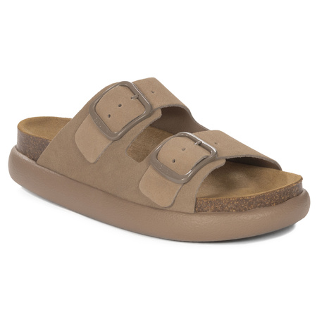 Scholl Women's Flip-Flops Dark Beige