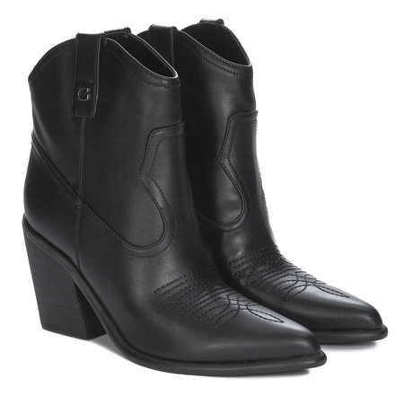 Guess Botki Damskie Czarne