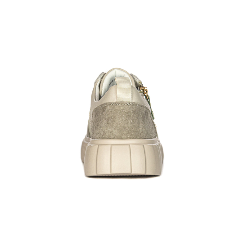 Filippo Półbuty Sneakersy damskie skórzane Beige Beżowe