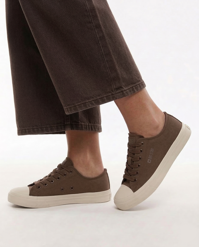 Big Star Canvas Platform Sneakers Brown TT274123-BROWN