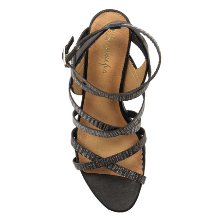  Maciejka Women's High Heel Sandals Leather Black