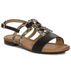 Maciejka Women's Leather Sandals Black Leopard