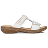 Rieker Women's white leather Velcro white