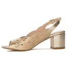 Sergio Leone Women's Gold Mix Sandals