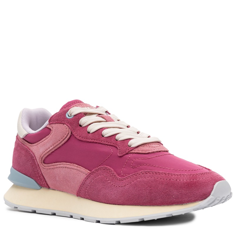 Hoff Suede-Textile Retro Runner Sneakers Low-Profile Pink 12602010