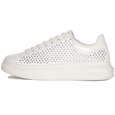 Guess Women Low Shoes White Laced