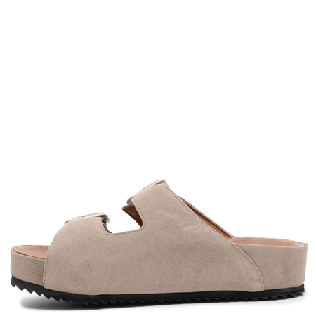 Verbenas Elena Leather Platform Slides Beige ELENA-SERRAJE-PIE