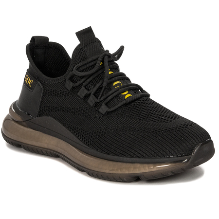 GOE Sneakersy męskie na platformie Black czarne