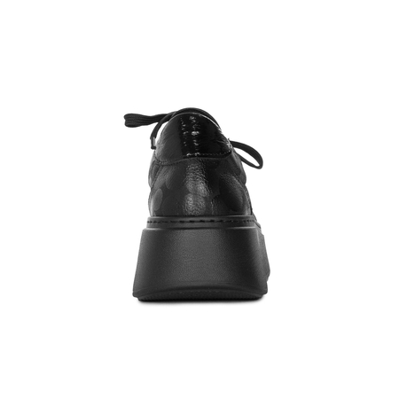 Maciejka Leather Platform Sneakers Black 06191-42/00-8