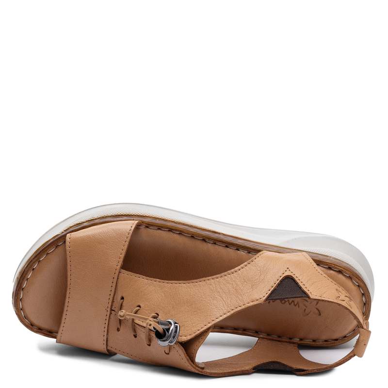 Maciejka Leather Platform Sandals Ginger Orange I7646-29/00-1