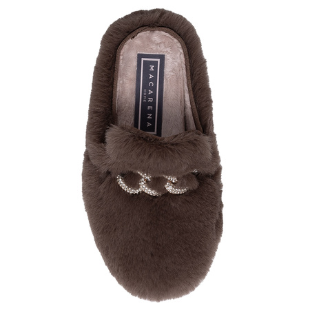 Macarena Taupe Home Slippers