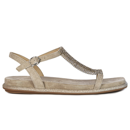 Alma En Pena Suede Vison Sandals