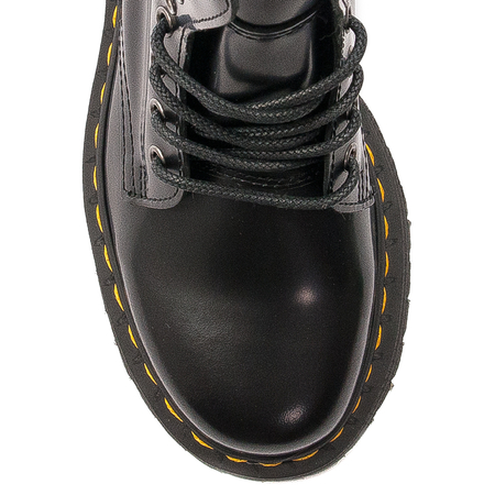 Dr. Martens Botki glany damskie skórzane Jadon Black czarne