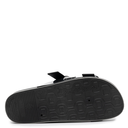 Ipanema Comfortable Platform Slides with Buckles Elegant Black 83781-BP297