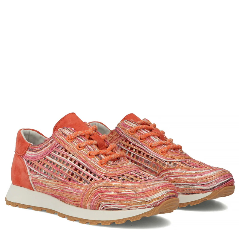 Filippo Sneakersy Damskie Skórzane Wielokolorowe Pomarańczowe DP7720-26-OR