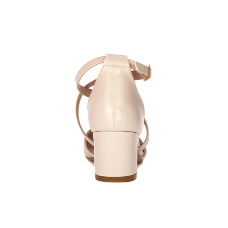 Sergio Leone women's Beige Pearl sandals