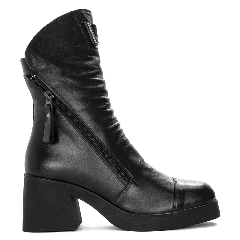 Boccato Women's Leather Boots warmed Black