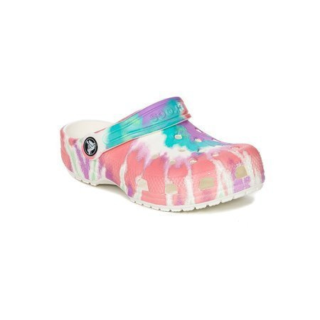 Crocs 205451-6SN Classic Tie Dye Graphic Clog K Fresco Multi Slides