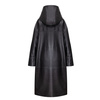 Opra Women's leather Rim Black Coat