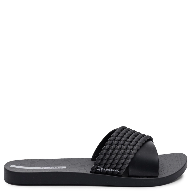 Ipanema Street Slides Braided Strap Black 83244-20766-BK