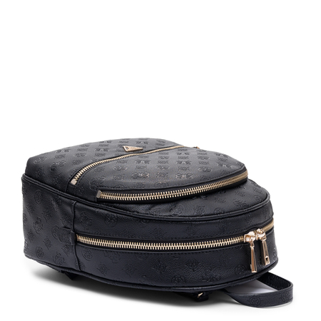 Guess Stylish City Women's Backpack with Embossed Monogram A4 Black HWPD7118330-BLACK