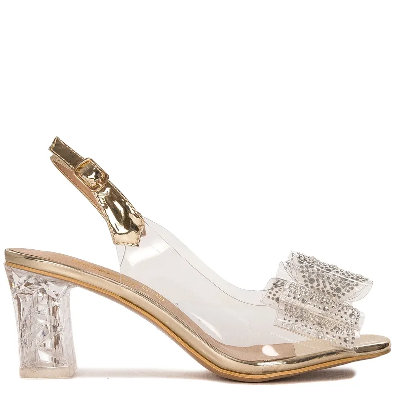 S.Barski Women's high-heeled sandals Gold
