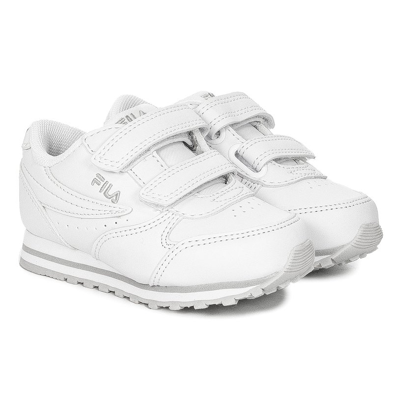 Fila Orbit Velcro Infants 1011080.84T White Gray Violet Sneakers