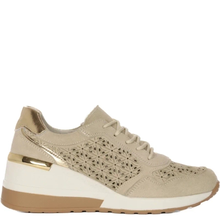 Filippo Women's Sneakers Leather Beige