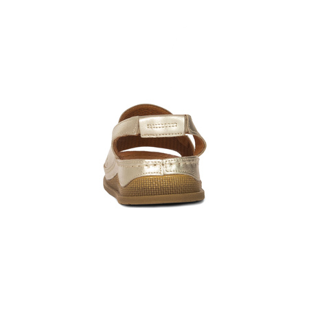 Maciejka Women's Leather Gold Sandals