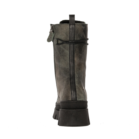 Maciejka 05693-09/00-3 Green Lace-Up Boots