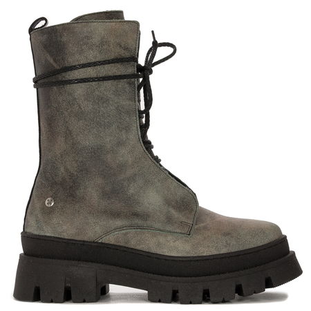 Maciejka 05693-09/00-3 Green Lace-Up Boots