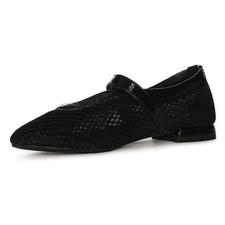 Maciejka Leather Mary Jane Strap Ballerinas Classic Flats Black 06939-01/00-0