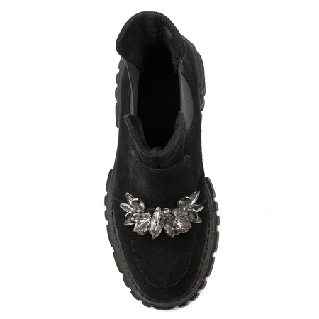Maciejka Black Suede Women's Boots