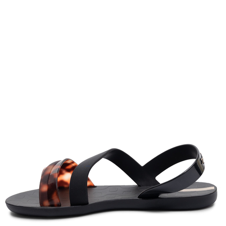Ipanema Vibe Sandały Damskie z Tworzywa Czarno-Brązowe 83767-BP932