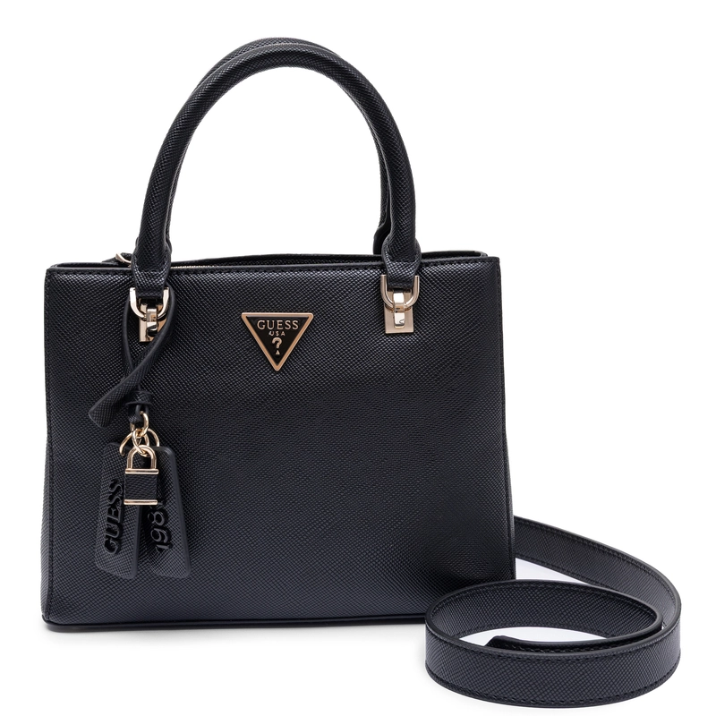 Guess Torebka Damska Do Ręki I Na Ramię Elegancka Czarna ZG967205-BLACK