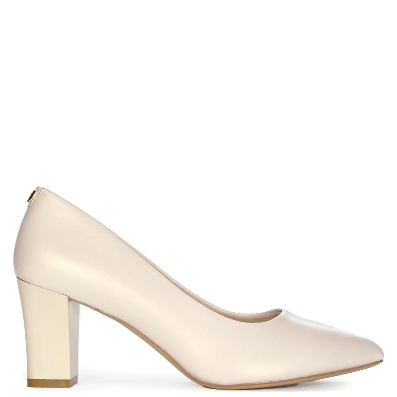 Sergio Leone Beige Pearl Pumps