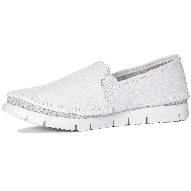 Maciejka 03512-26/00-5 White Flat Shoes